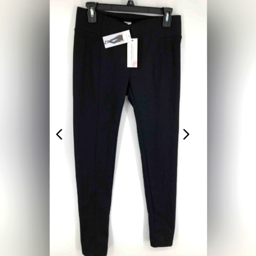 NWT Ladies Catherine Malandrino black leggings-size Small